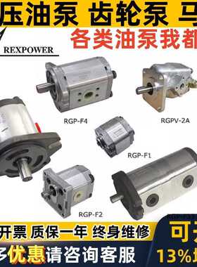 REXPOWER齿轮泵RGP-F0 F1 F2 F3 F4 F5 1 2 3 6 4 7 8 9 RGPD