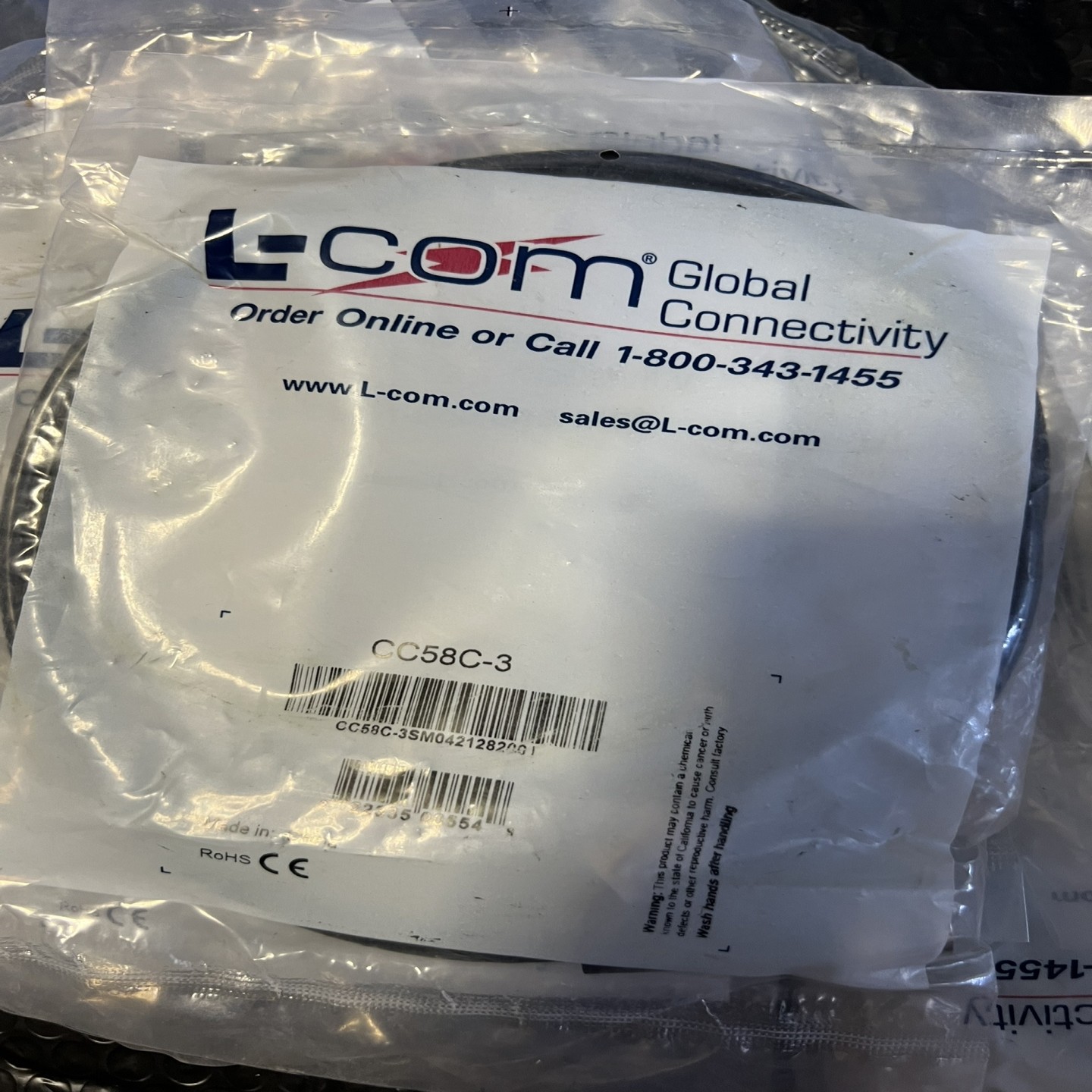 美国诺通L-Com BNC同轴线缆1米射频连接线【议价】