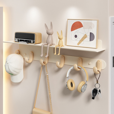 入户门后玄关挂衣钩挂衣架置物架试衣间创意挂钩墙上免打孔收