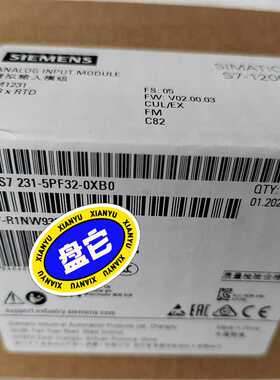 SM1231西门子6ES7231-5PF32-0XB0热电阻（崽载电子）