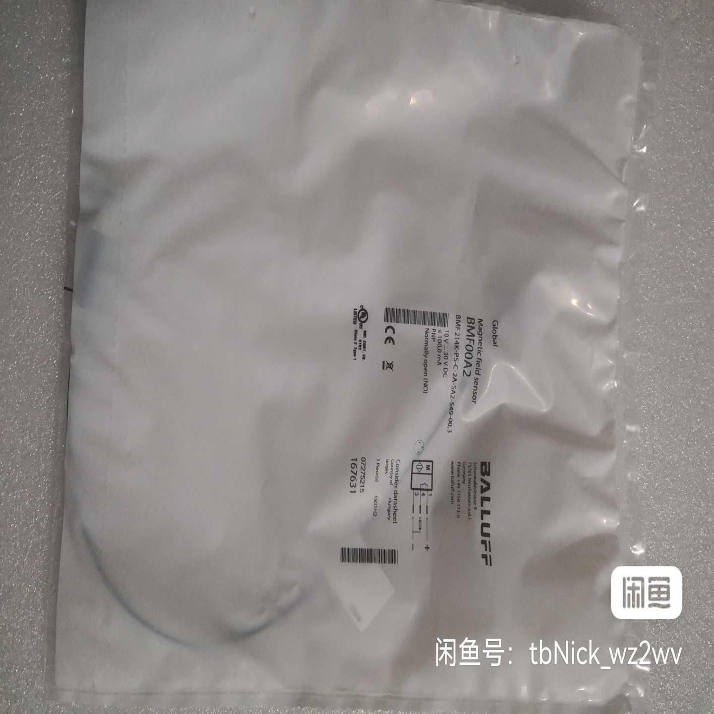 BALLUFF巴鲁夫 BMF00A2 BMF 214K-PS【白零商行】