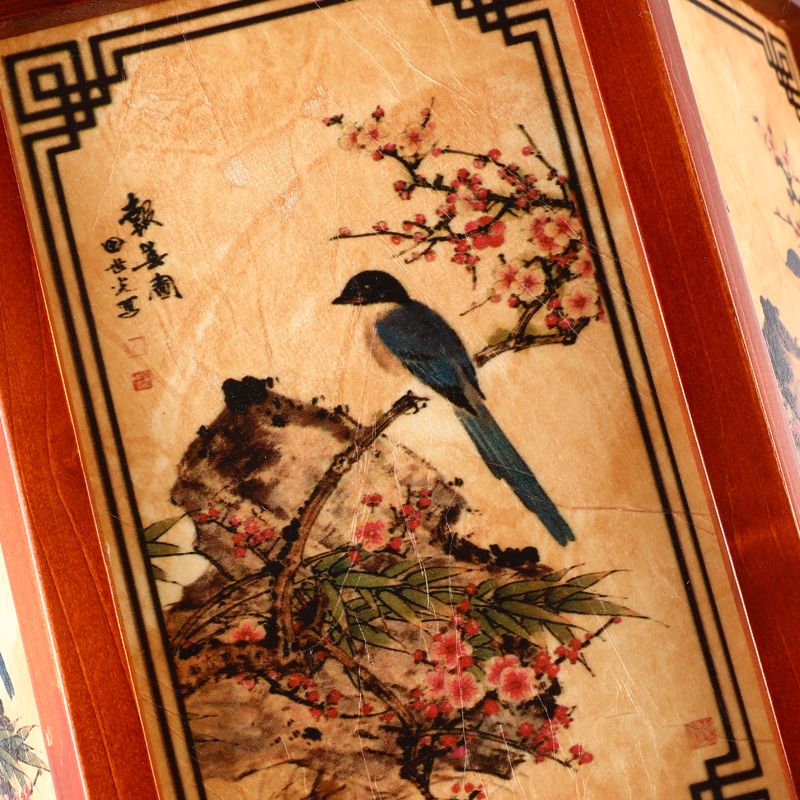 新中式吊灯实木酒楼包厢走廊羊皮灯中国风宫廷寺庙仿古典古风灯笼