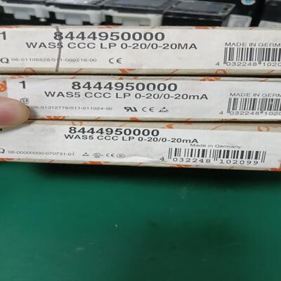 WSA5 CCC 0-20/0-20mA魏德米勒模块8540~询价