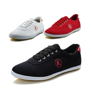 青岛双星武术男太极女帆布牛筋底练功鞋儿童武术训练表演鞋运