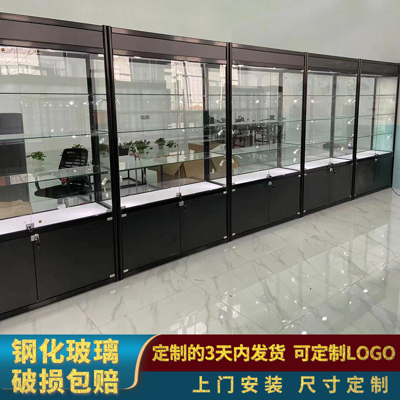玻璃展示柜样品产品展示架手办礼品货架饰品玻璃门展柜陈列柜架