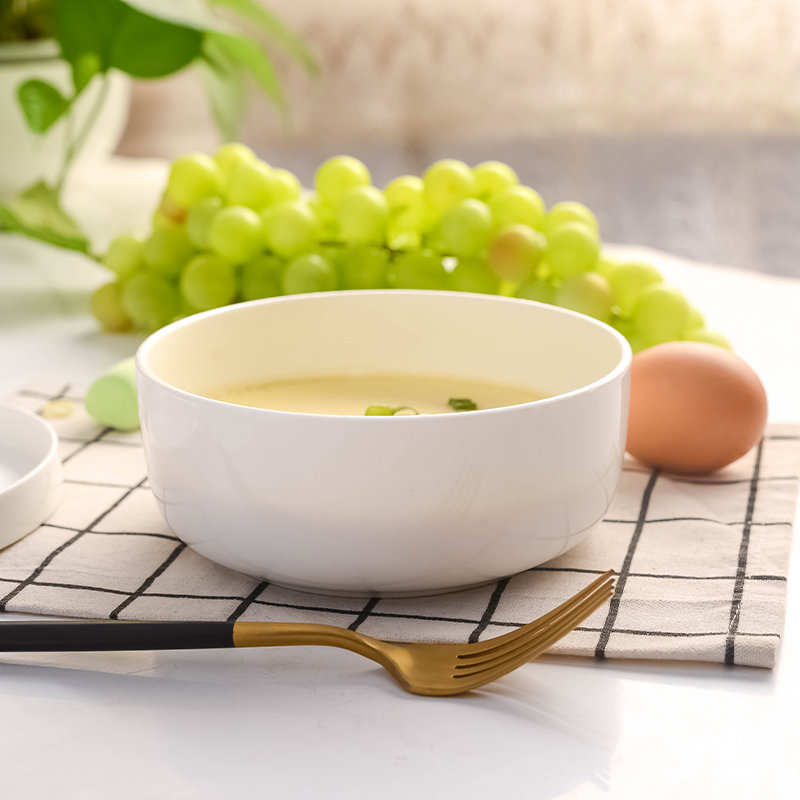骨瓷窝盘家用陶瓷菜盘碟子餐具圆形盘子碟子加深款蒸蛋蒸菜蒸