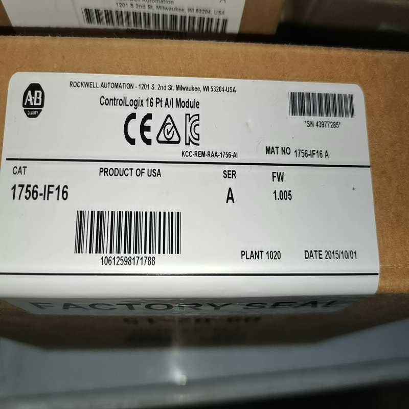 ABPLC  1756-IF16  库存新机  2015年的(亚飞商行）