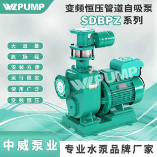 中威SDBPZ变频自吸增压泵全自动深井抽水农业工地施工低水位