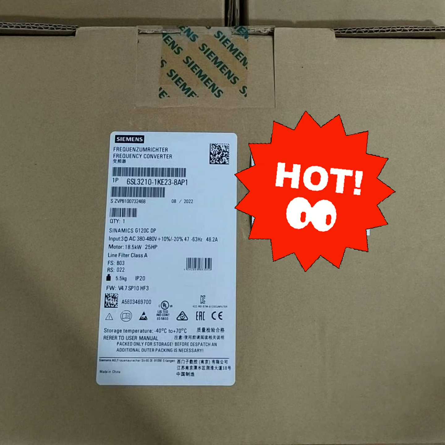 6SL3210-1KE23-8AP1变频器询价