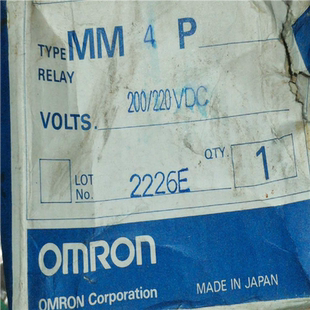 220VDC 詢價 全新原盒歐姆龍繼電器MM4P 200 有幾個
