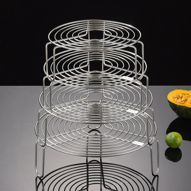 蒸架304不锈钢蒸菜馒头支架家用电饭煲蒸笼架篦子加厚隔水炖