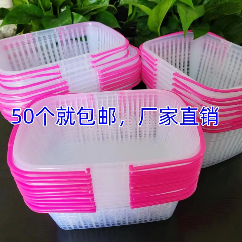 50个包邮 草莓篮 杨梅篮子 塑料手提水果篮 新料白色桔子葡萄采摘