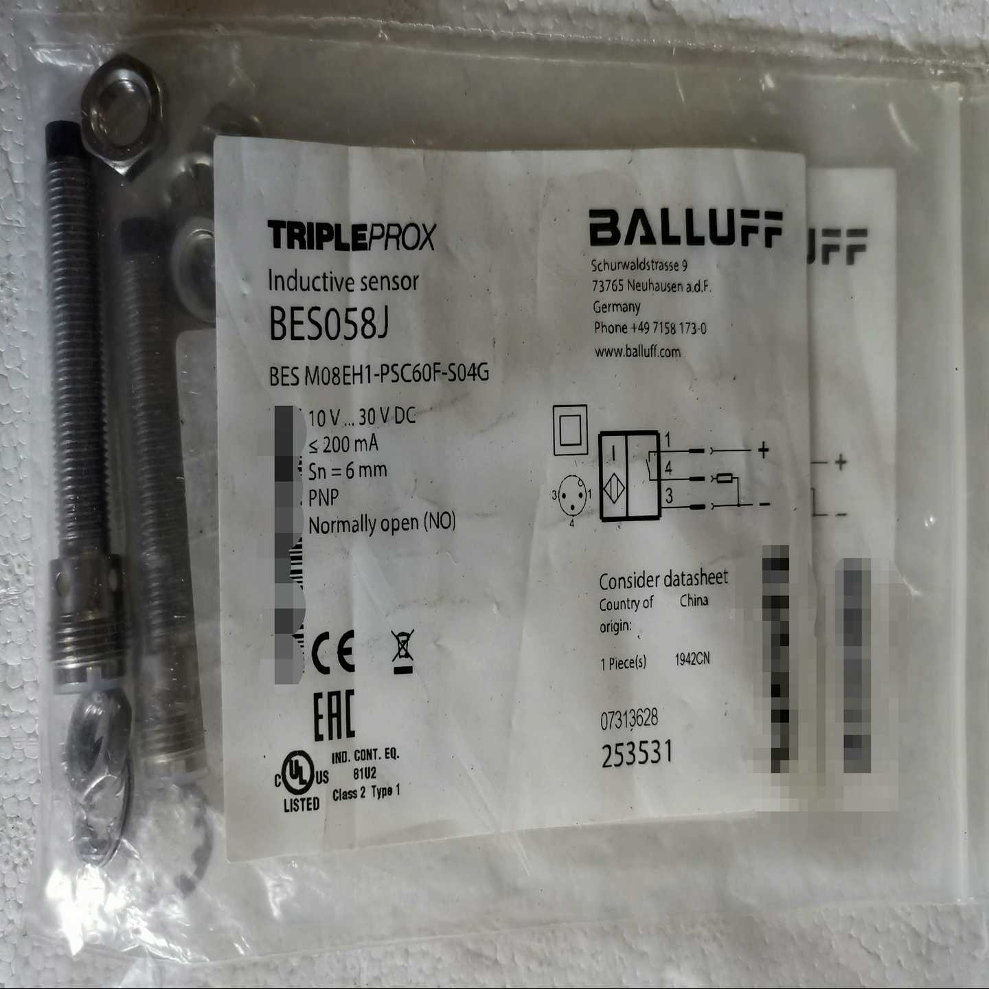 BES058J BES M08EH1-PSC60F-S04G~询价