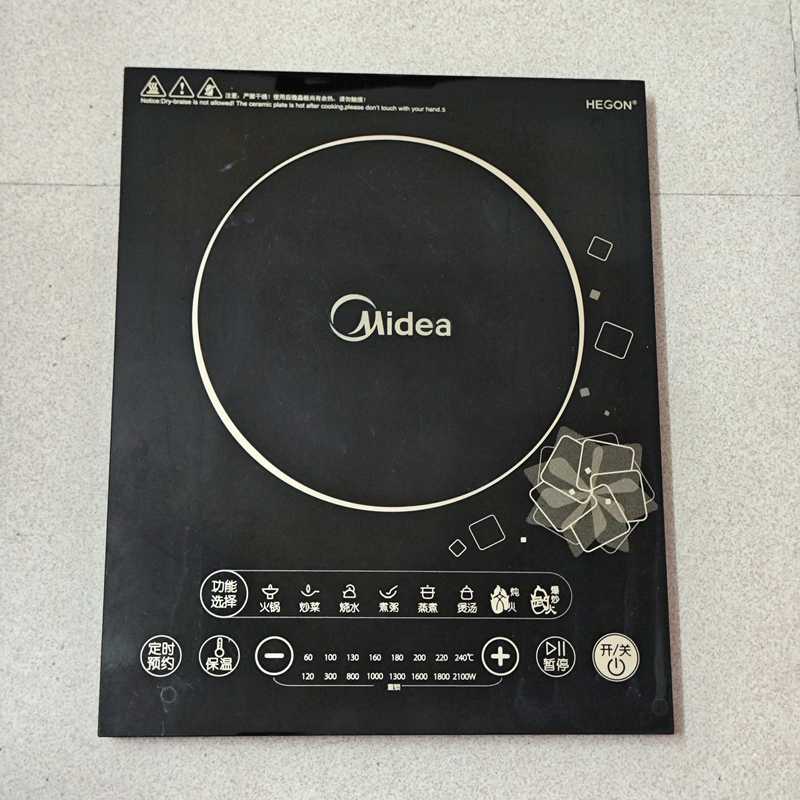 适用~拆机配件美的C21-RT2124电磁炉玻璃面板带塑料中框