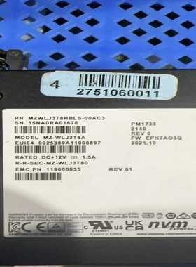 EMC 3.84T-NVME PM1733 MZWLJ3T8（咳咳电子）