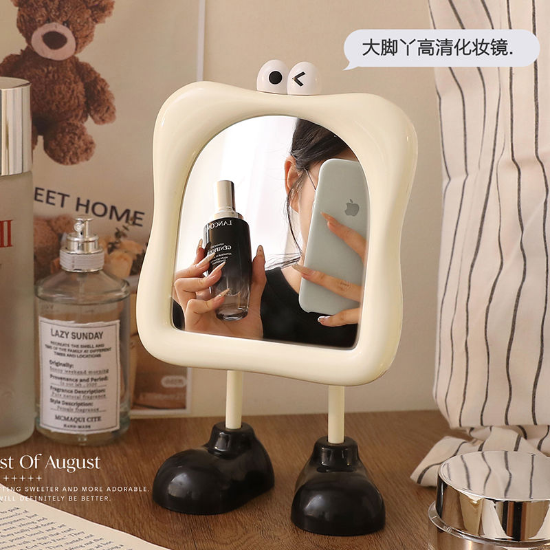 化妆镜台式桌面创意ins风家用卧室学生宿舍办公室桌上梳妆镜