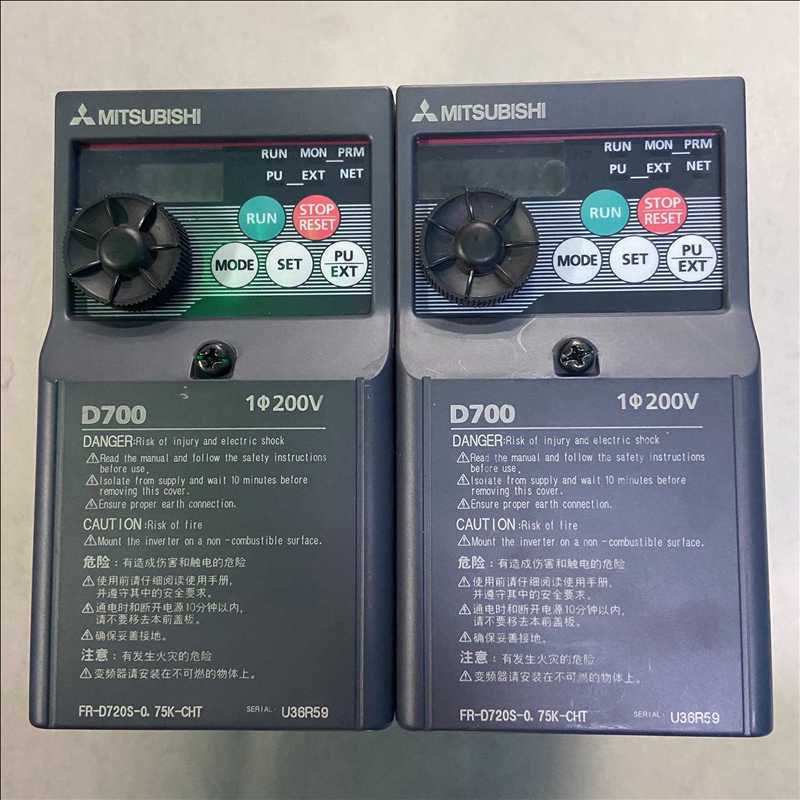 议~拆机二手 三菱变频器FR-D720S-0.75K-CHT 0