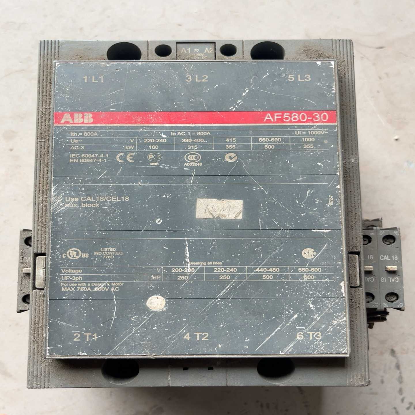 (询价)AF580-30接触器一台，100-250V供电