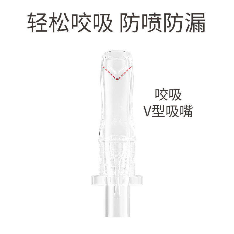 bebetrip吸管专用配件水杯硅胶V形咬吸防漏防呛直吸吸嘴
