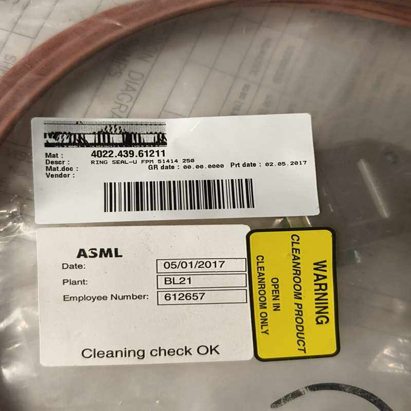 ASML Ring seal-U FPM51414250,4（咳咳电子）