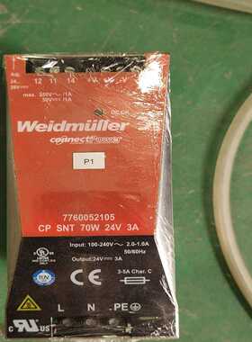 魏德米勒ECOLINE单相电源 CP SNT 70W 24V【侨报商行】