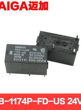 小型电磁继电器 G6B-1174P-US DC24V 8a G6B-1174P-fd-us 常开