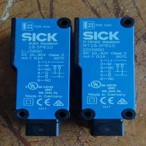 询价~WT18-3P610两件，德国SICK光电开关传感器 ，外观