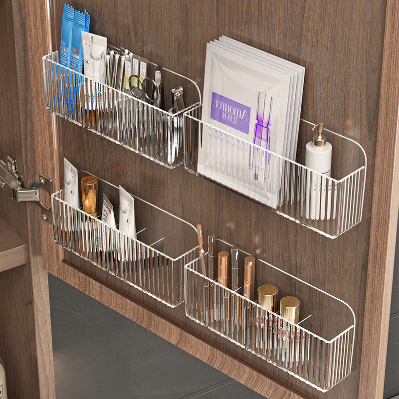 镜柜收纳盒壁挂卫生间洗漱厕所镜门后口红化妆面膜浴室柜置