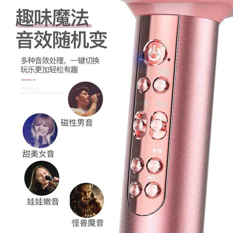 话筒音响一体麦克风K歌神器手机电视通用话筒家用儿童唱歌