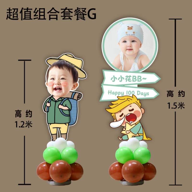 生日立牌定制布置宝宝周岁百日宴迎宾牌装饰百天kt板满月宝宝海报