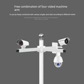 监控杆2.3米3.9米5.6米社区户外摄像头拼接太阳能监控支架