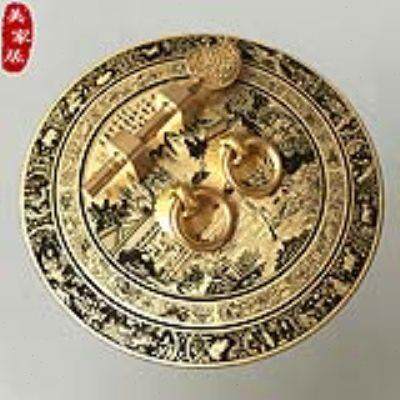 中式明清仿古铜配件纯铜柜门衣柜橱柜鞋柜把手家具五金圆形铜拉手