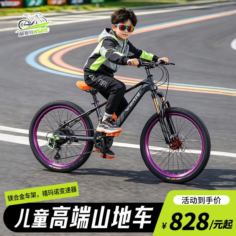 儿童镁合金山地自行车大童8到12岁10小孩山地车单车小学生20/22寸