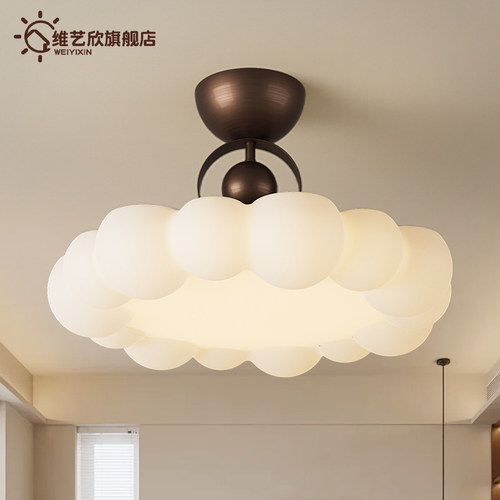 法式中古卧室吸顶灯复古创意儿童房护眼主卧高级感氛围装饰艺术灯