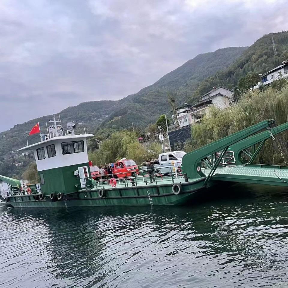 甲板驳船平板摆渡船河道渡船实体制造企业可根据客户要求生产