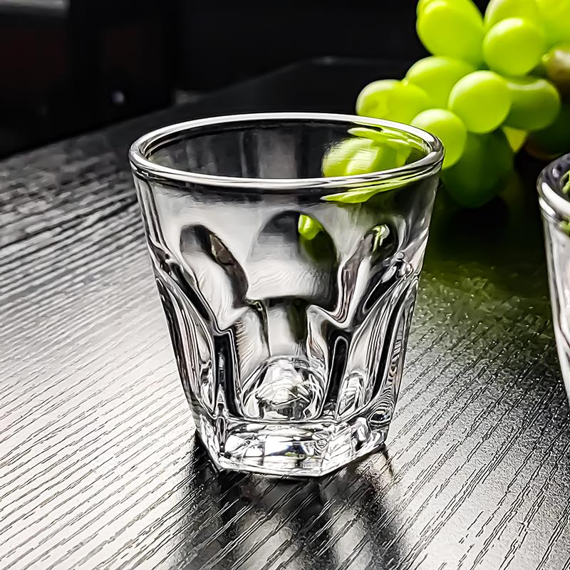 钢化玻璃杯二两酒杯三两白酒100ml啤酒杯子150毫升2两3两商用餐厅