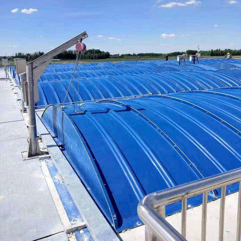 玻璃钢拱形盖板污水池蓄水密封玻璃钢传送皮带输送机防雨防尘罩