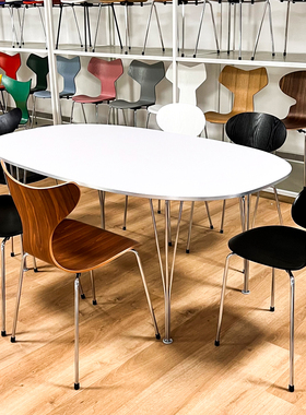 Superellipse Table 超椭圆桌原版复刻丹麦经典餐桌白色黑色