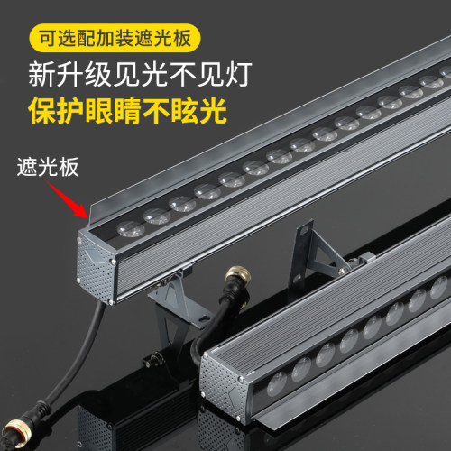 led洗墙灯户外防水室内婚庆射灯室外招牌外墙桥梁亮化照明灯220v
