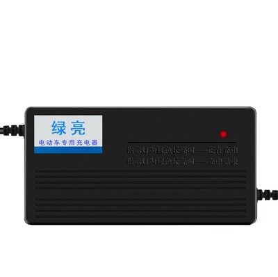 绿亮电动车电瓶充电器36V48V20AH60V72V64V48V12绿亮适用充电器