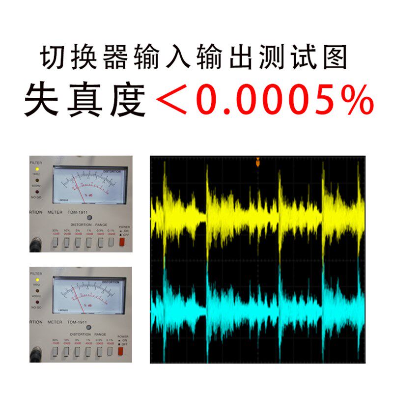 无损音频切换器3进1出hifi音响前级电视音源信号选择分配镀金RCA