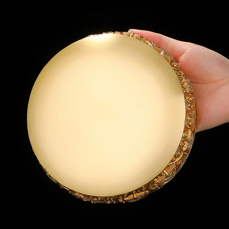 曼扎盘慧宝纯铜37堆修盘15cm密宗供佛具用品 曼茶罗基盘 曼达底盘