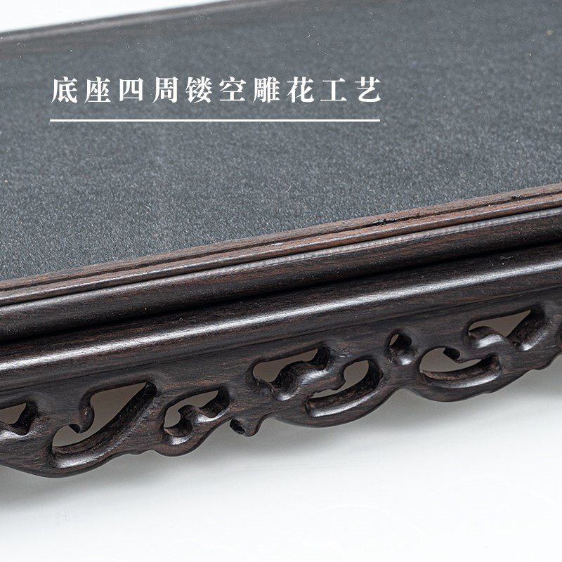 紫光檀木玻璃罩展示盒古董花瓶玉石文玩摆件宝笼玻璃罩佛像防尘罩