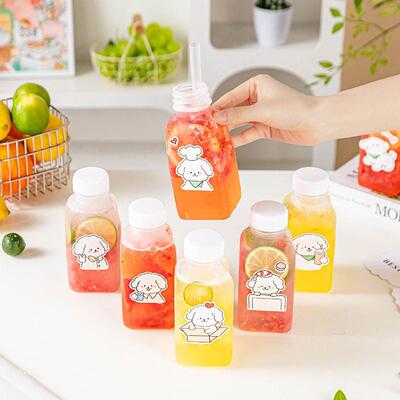 一次性奶茶杯饮料瓶带盖豆浆食品级耐高温pp塑料空瓶雪梨膏咖啡