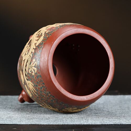 宜兴紫砂盆君子兰花盆创意花盆名家手工个性特色花盆兰花花盆
