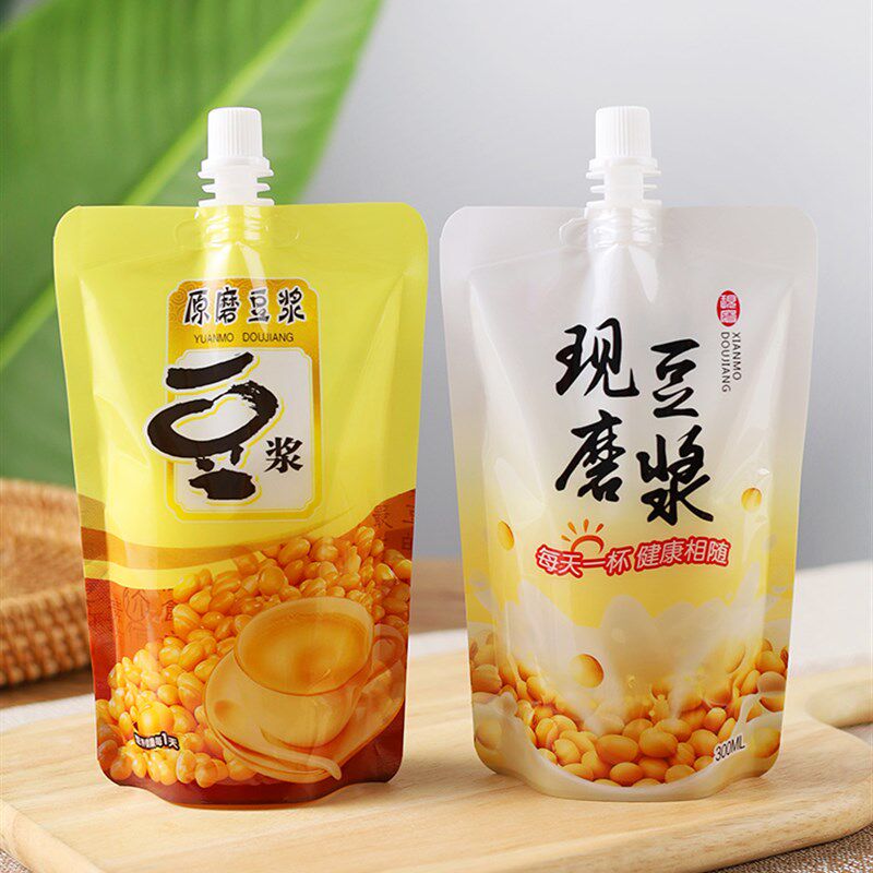 1000个现磨豆浆袋一次性商用早餐外卖打包袋自立吸嘴袋子