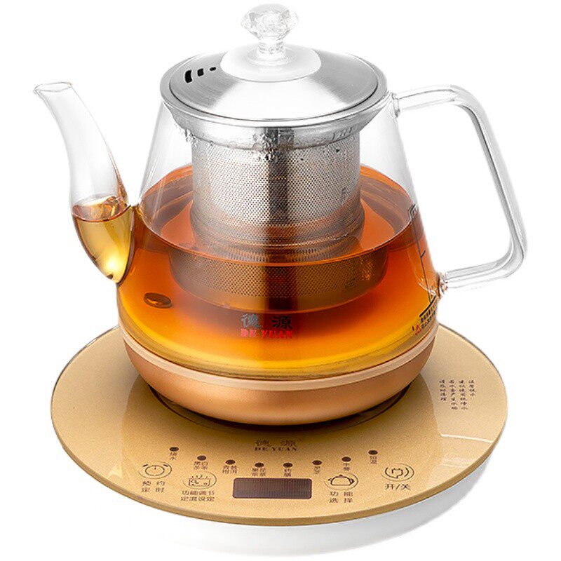 德源电热水壶全自动煮茶器玻璃养生炉家用恒温一体小型烧水随手泡