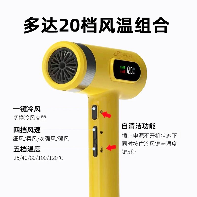 美人鱼吹风机理发店专用发廊发型师专业高速电吹风迷你负离子风筒