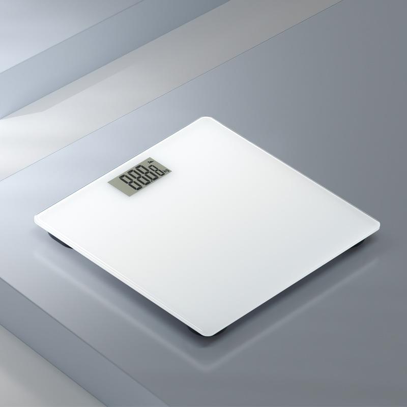 乐福智能体重计家用精准耐用电子秤宿舍称重电池款商用体重计