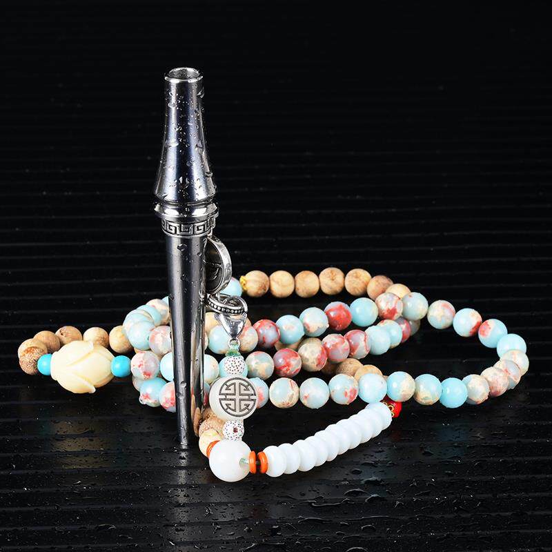 原装阿拉伯水烟配件钛合金烟嘴端私人石木链Hookah Mouthpieces